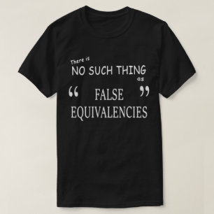 Camiseta "Falsas Equivalências" (DARK)