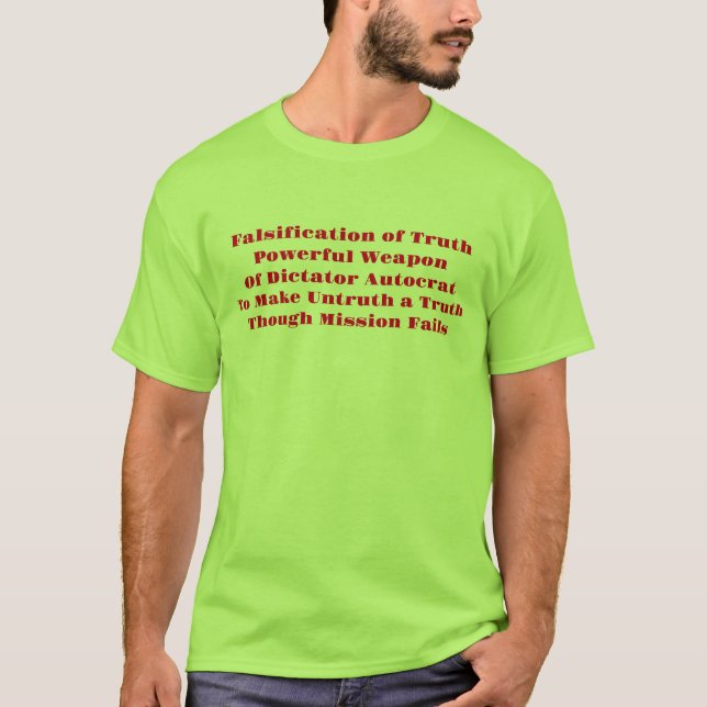 Camiseta Falsificação da Verdade (Frente)