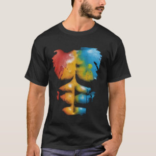 Camiseta Falso abs torácico de seis pacotes fisiculares gim
