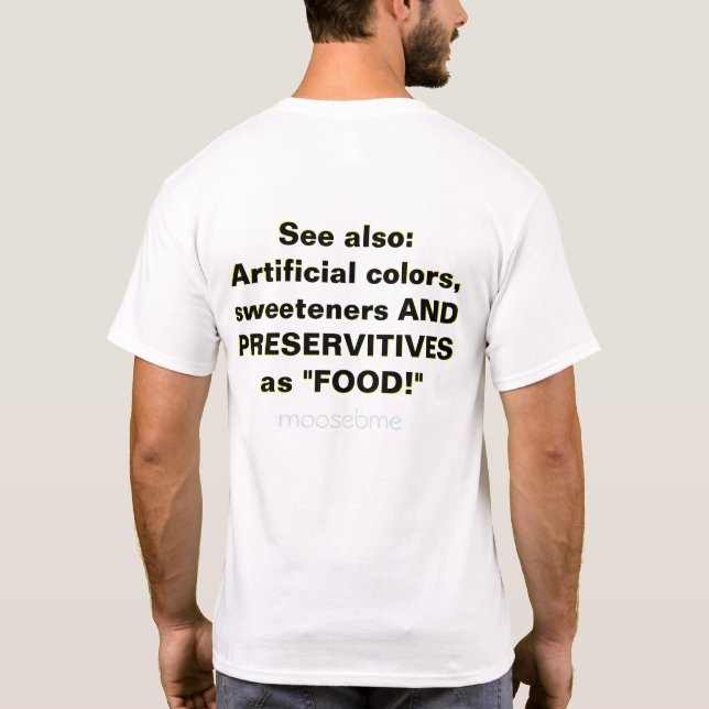 Camiseta Falso é falso, não é real! (Verso)