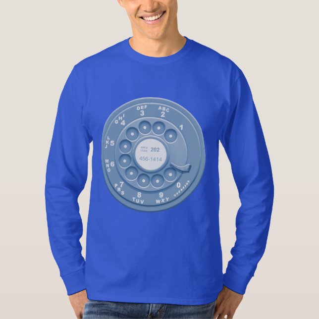 Camiseta Falso giratório - azul (Frente)