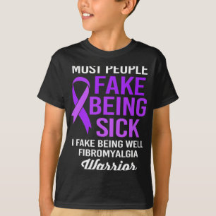 Camiseta Falso pessoas Doente Eu Falo Ser Bem Fibromial