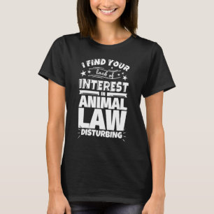 Camiseta Falta de interesse no direito dos animais