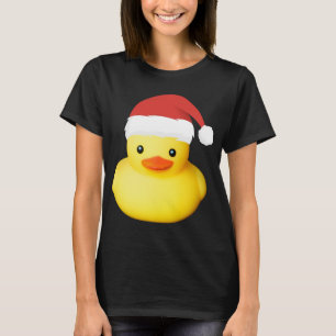 Camiseta Fama de Natal do Pato de Borracha Amarelo Bonito P