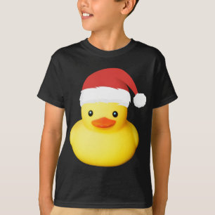 Camiseta Fama de Natal do Pato de Borracha Amarelo Bonito P