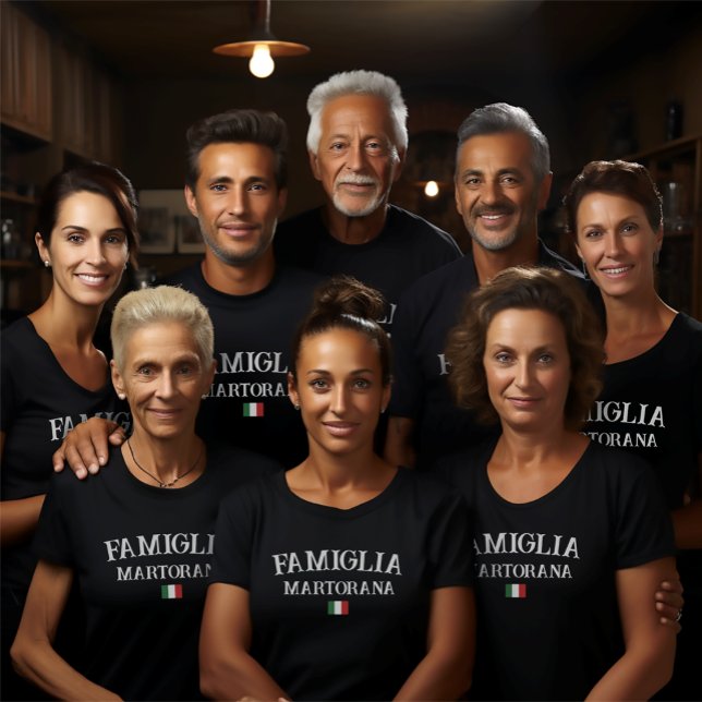 Camiseta Famiglia Família Italiana Personalizada Sindicato  (Criador carregado)