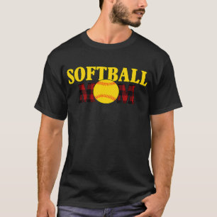 Camiseta FAMÍLIA 365 Softball Mamãe Tee Sport Softball Mãe