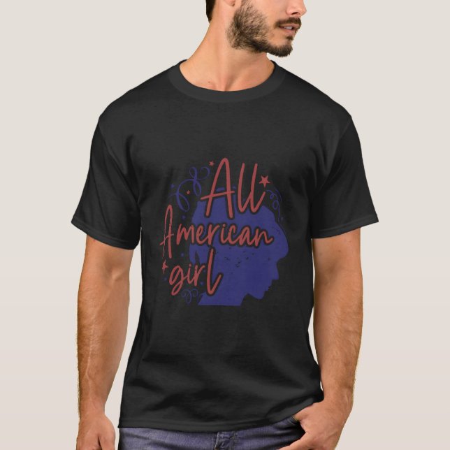 Camiseta Família All-American Do Dia 4 De Julho (Frente)