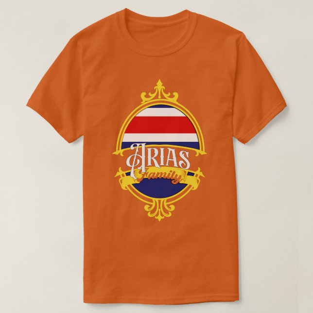 Camiseta Família Arias Costa Rica (Frente do Design)