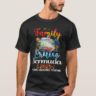 Camiseta Família Bermudas Viagens de Cruzamento Família Ber