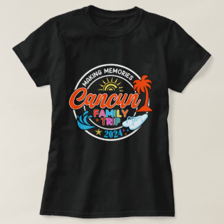 Camiseta Família Cancun Trip 2024 Memórias do Fazer Família