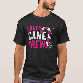 Camiseta Família Candy Cane Crew Christmas Sweets Combinaçã