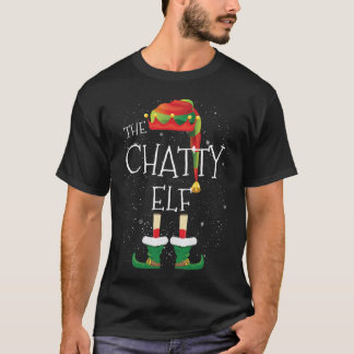 Camiseta Família Chatty Elf Correspondente Grupo de Natal E
