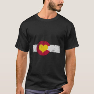 Camiseta Família Colorado Flag Heart Love