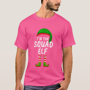Camiseta Família Combinada Eu Sou O Elfo Do Esquadrão Natal
