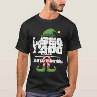 Camiseta Família Combinando Elfo com Coque Natal Festa em G