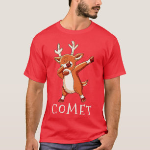 Camiseta Família COMET Santas Reindeers de Natal