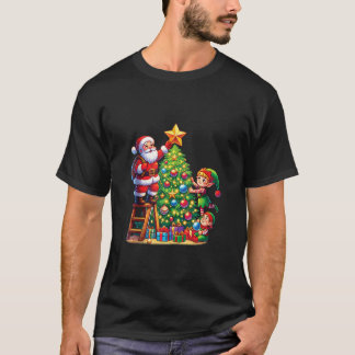 Camiseta Família Correspondente Esquadrão de Elfo de Papai 