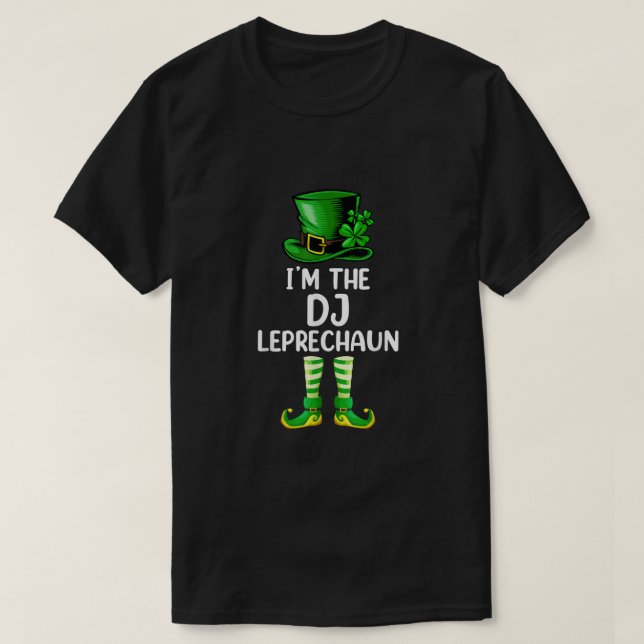 Camiseta Família Correspondente Im O DJ Leprechaun St Patri (Frente do Design)