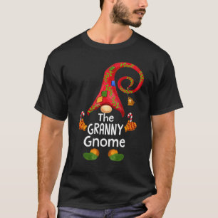 Camiseta Família Correspondente O Gnome Vovó Natal Pj Gro