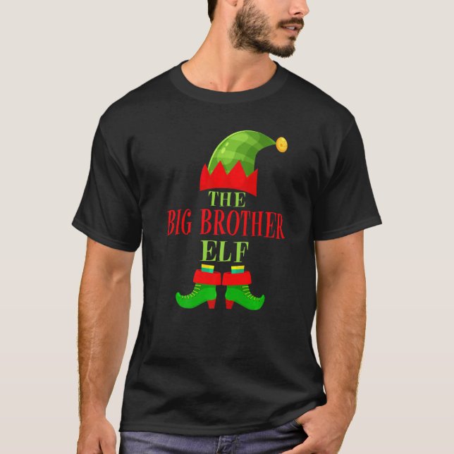 Camiseta Família Correspondente O Grande Irmão Elf Grou De  (Frente)