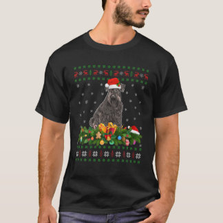 Camiseta Família Correspondente Xmas Miniatura Feia Schnauz