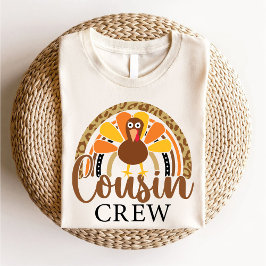 Camiseta Família Cousin Crew, de Ação de Graças, Cute Turke