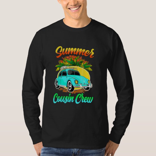 Camiseta Família Cousin Crew Férias de Verão Beach Cruise S (Frente)