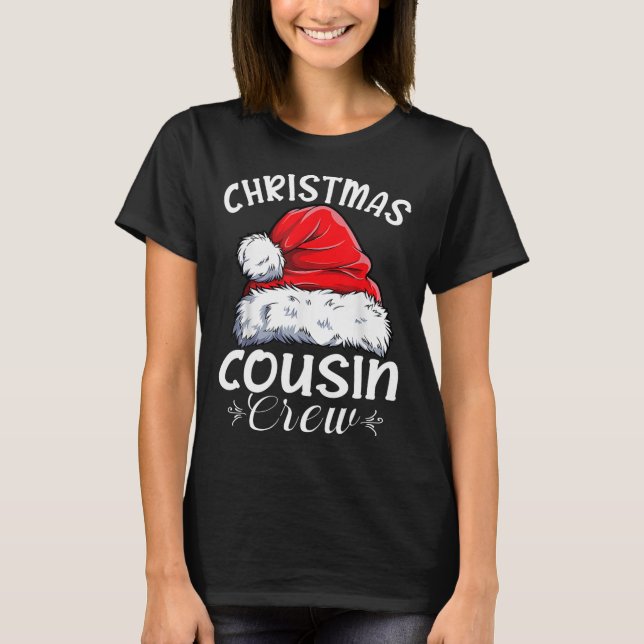 Camiseta Família Cousin Crew Papais noeis Correspondendo ao (Frente)