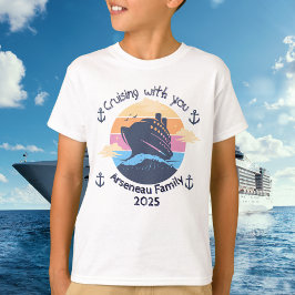 Camiseta Família Cruise Blues Crianças Personalizam