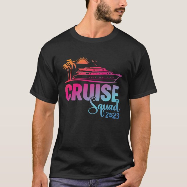 Camiseta Família Cruise Squad 2023 Family Matching Group Sq (Frente)