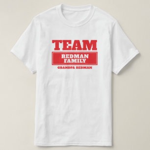 Camiseta Família da equipe ou t-shirt personalizado