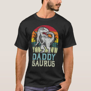 Camiseta Família Daddysaurus Trex Dino Matando Trex Trex Bi