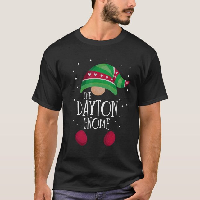 Camiseta Família Dayton Gnomo Correspondendo aos pijamas de (Frente)