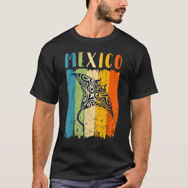Camiseta Família de amigos do tema do México do Retro Sting (Frente)