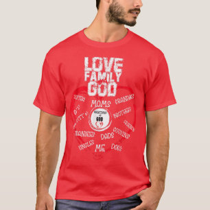 Camiseta Família de Amor Cristão e Celebração de Deus da Fa