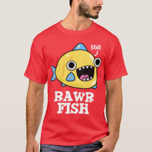 Camiseta Família de animais fofos Rawr Peixe