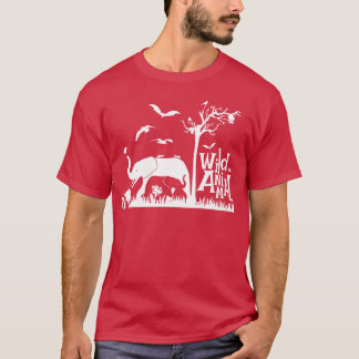 Camiseta Família de animais selvagens