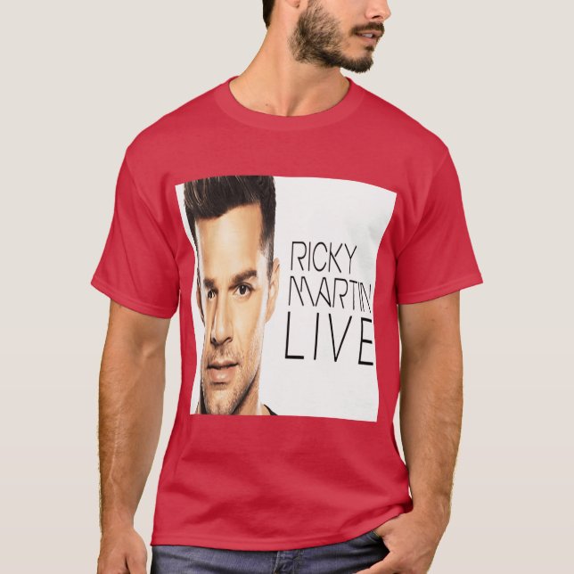 Camiseta família de ator Ricky Martin (Frente)