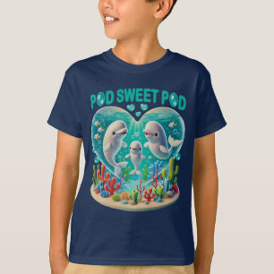 Camiseta Família de baleias "Pod Sweet Pod"