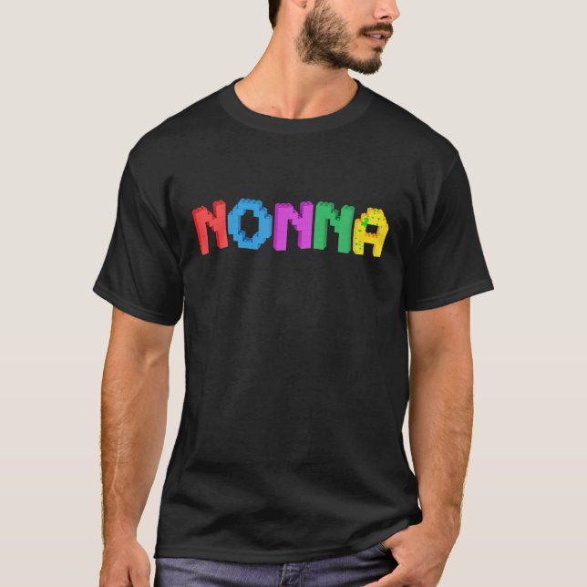 Camiseta Família de blocos componentes não-na Master Builde (Frente)