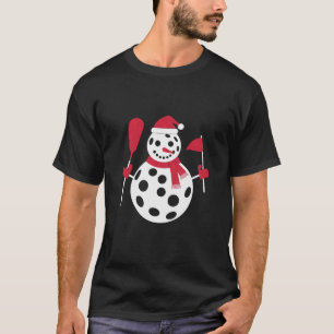 Camiseta Família de Boneco de Neve com Chapéu de Papai Noel