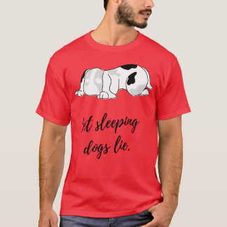 Camiseta Família de cachorros dormindo