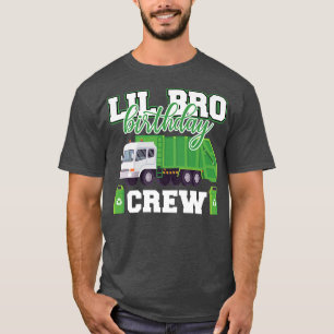 Camiseta Família de Caminhões de Lixo do Tripulação de Aniv