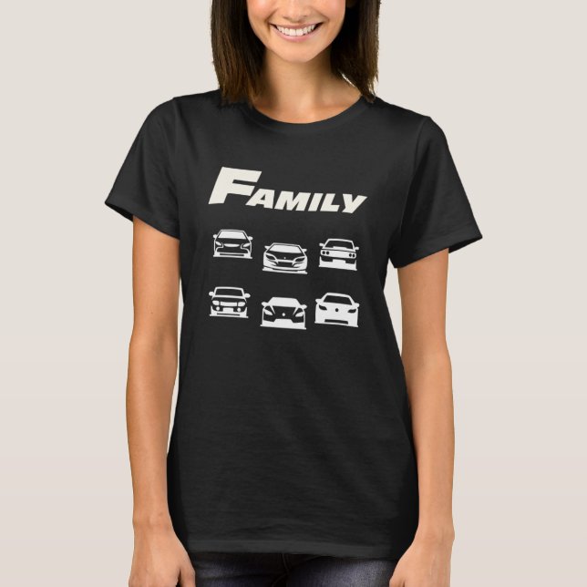 Camiseta Família de Carros Rápidos (Frente)