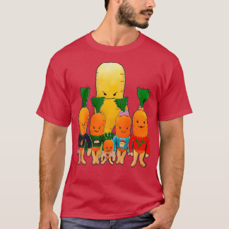 Camiseta Família de Cenouras de Natal e Mau
