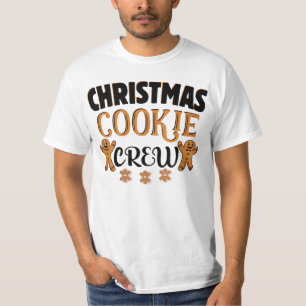 Camiseta Família de Combinação de Tripulação de Natal Cooki