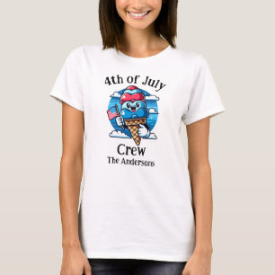 Camiseta Família de Correspondência Personalizada de 4 de J
