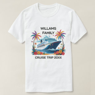 Camiseta Família de Cruzeiros Personalizados de Reunião da