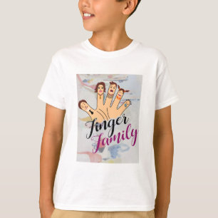 Camiseta Família de dedos